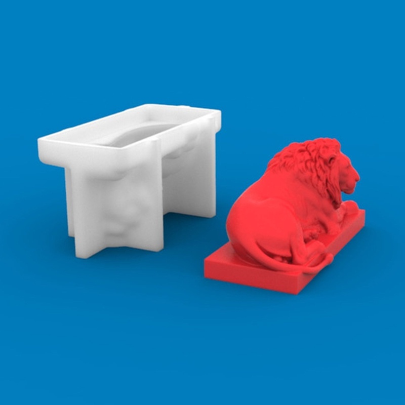 Khuôn Silicone Làm Xà Phòng Hình Sư Tử