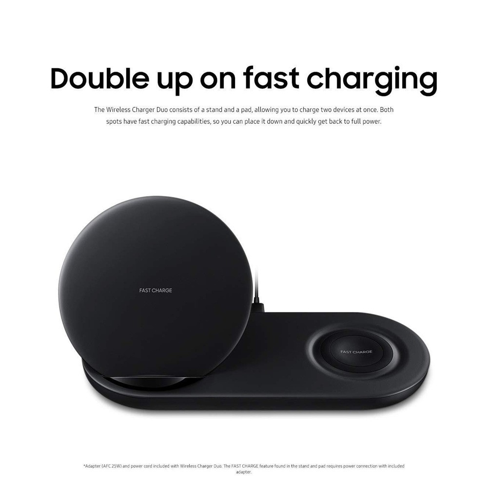 PUR Fast Charging Wireless Charger for Samsung Gear S3 Galaxy Watch iPhone XS 8 Plus Samsung S9 S8