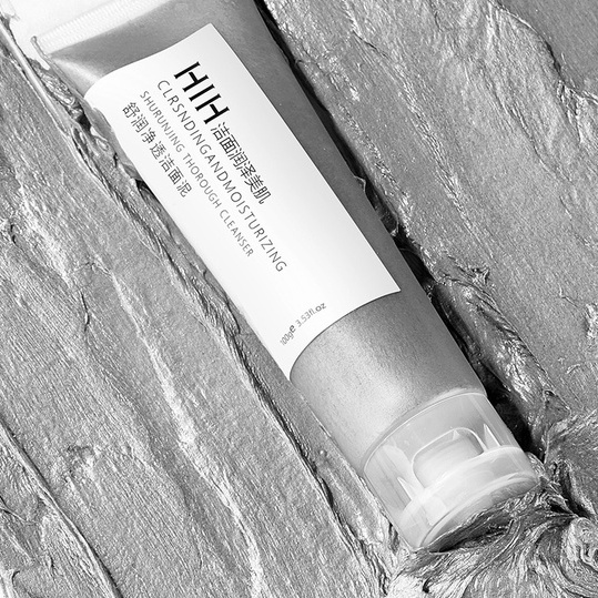 [Hàng mới về] Sữa rửa mặt bùn núi lửa HIH làm sạch kiềm dầu dưỡng ẩm tái tạo làn da loại bỏ mụn đầu đen