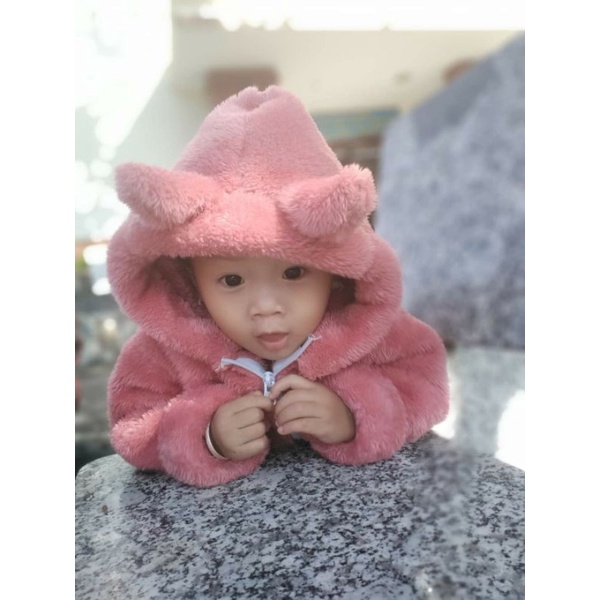 Áo khoác lông cho bé