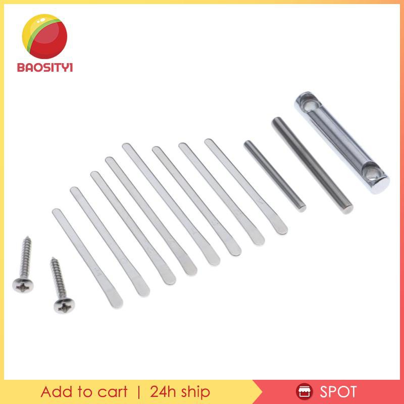 Set 8 phím đàn + ốc vít và thanh gắn mini cho đàn kalimba DIY