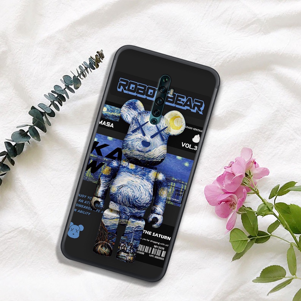 ỐP LƯNG OPPO REALME X - OPPO K3 - RENO - RENO 2 - RENO 2F , IN HÌNH GẤU ROBOT CỰC ĐẸP.