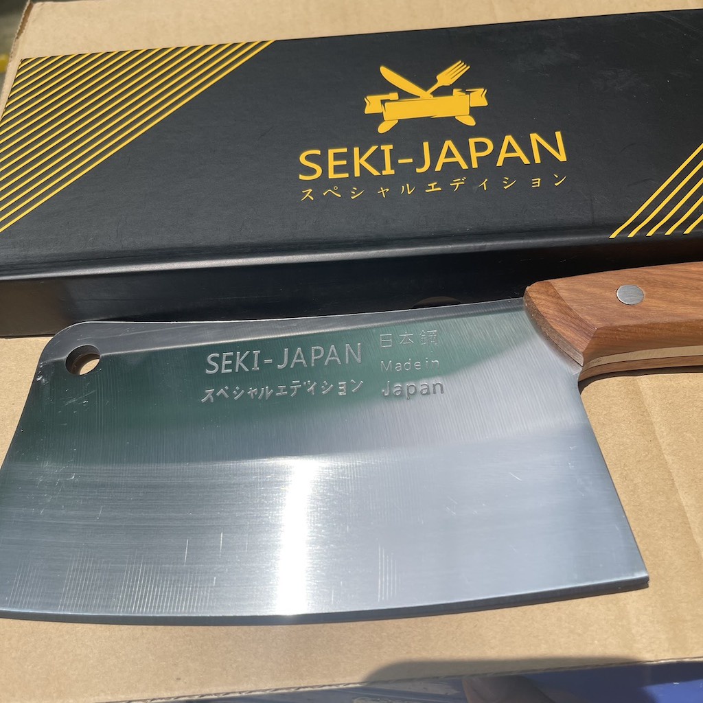 Dao Chặt Xương Seki Nhật Bản Cam Kết Chính Hãng Loại 1 Có Khắc Chữ Made in Japan Chìm