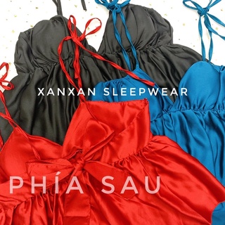Set ngủ phối quần Màu lụa cao cấp