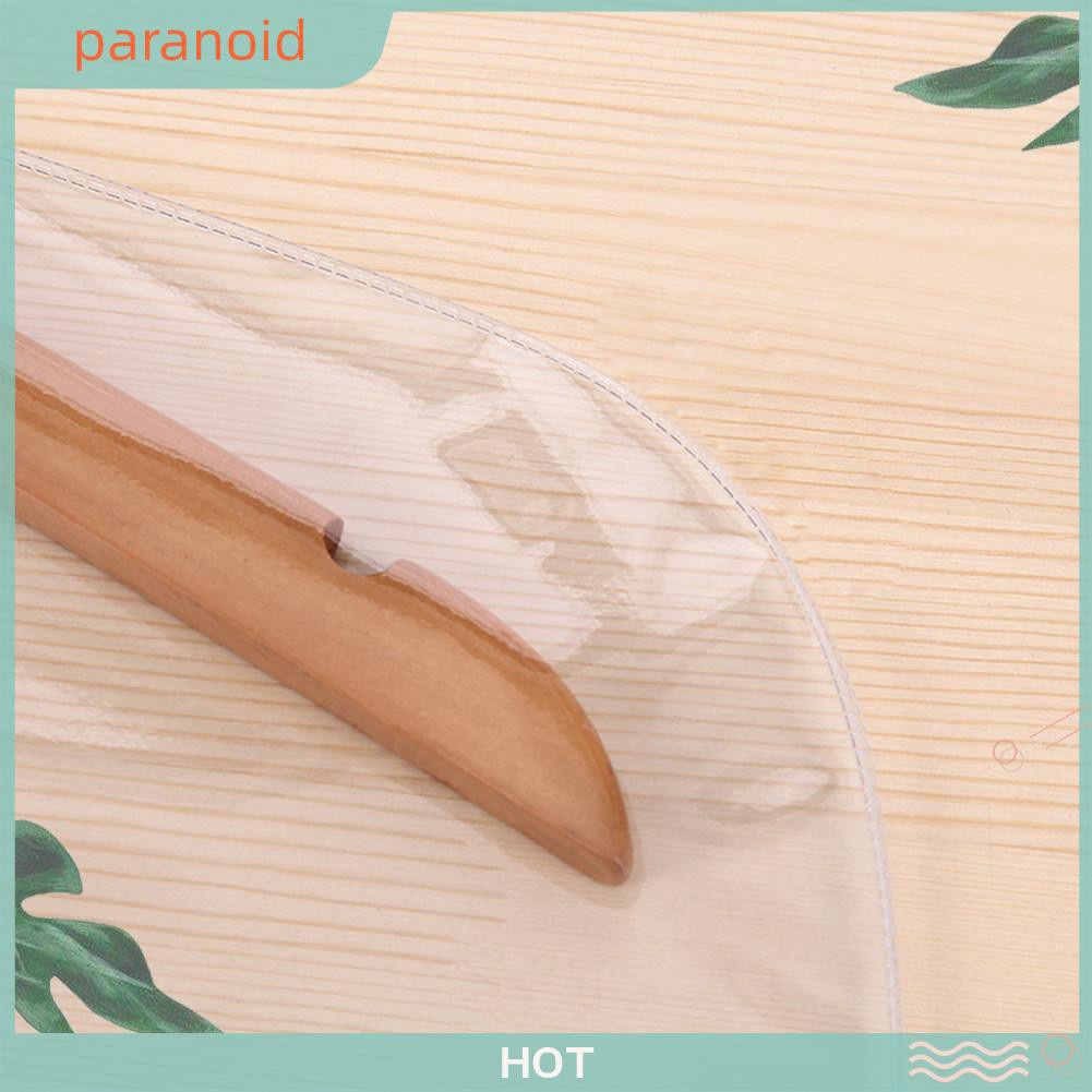 Paranoid Clothes Storage Bags PVC Transparent Dust Bag Suit Overcoat Hanging Pocket