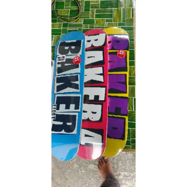 BAKER SKATEBOARD DECK PRO QUALITY DECK 7 LAYERS CANANDIAN MAPLES DECK SKATEBOARD 8 8.25 INCHVán Trượt 7 Lớp Chuyên Nghiệp