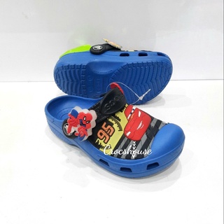 Dép sục crocs xe hơi bé trai tặng kèm jibbitz 2d hàng cao cấp, dép sục trẻ em - Crocs House