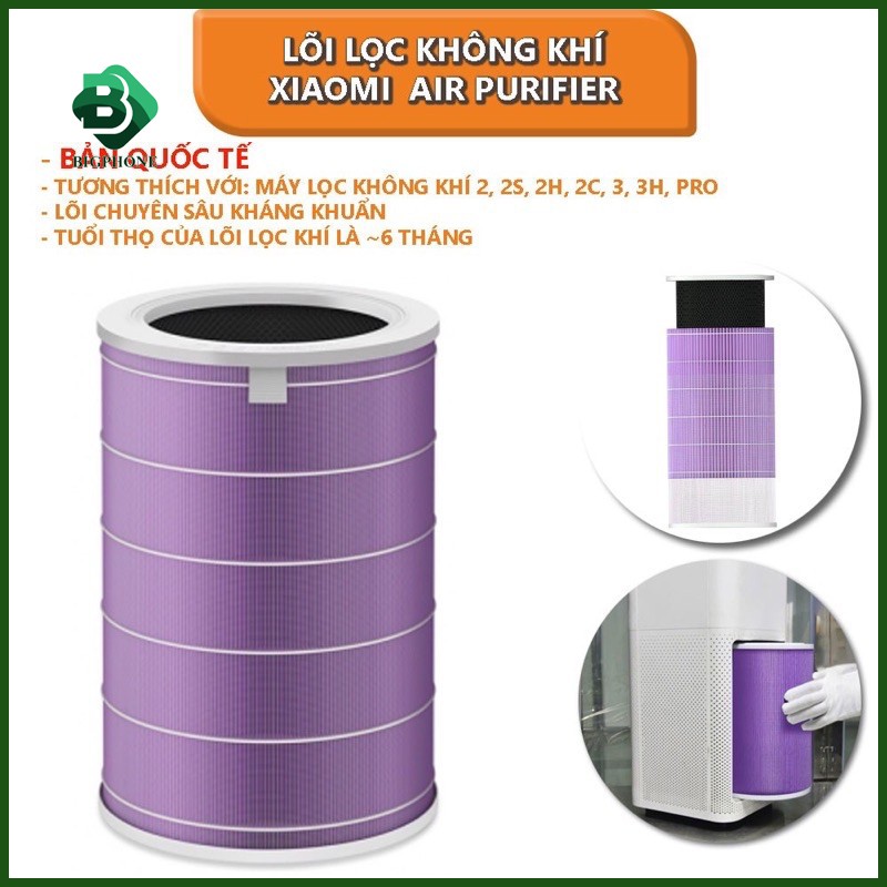 Lõi Lọc Không Khí Xiaomi Mi Air Purifier Filter - Hàng Chính Hãng