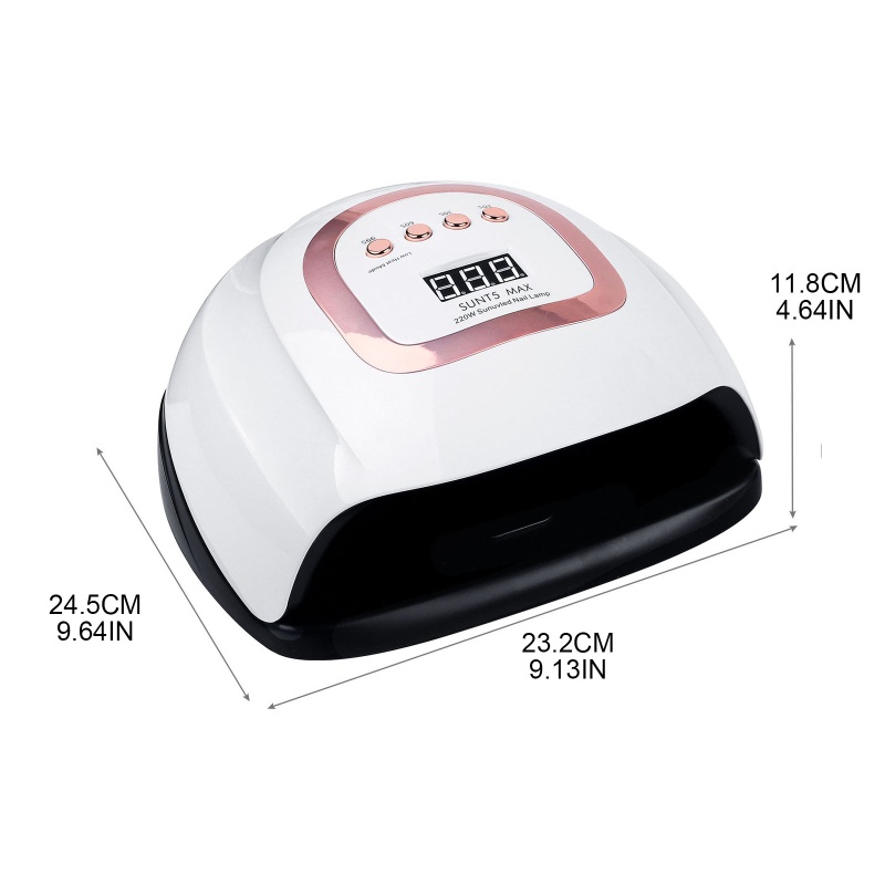 Đèn 220W 4 Chế Độ Hẹn Giờ Chuyên Nghiệp Cho Sơn Móng Tay