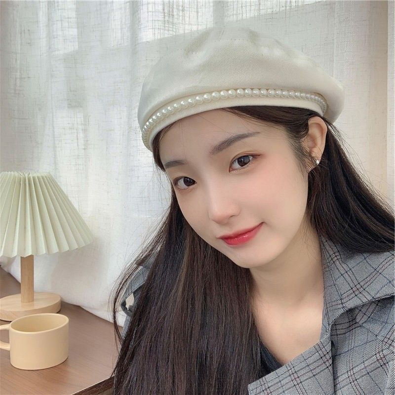 Mũ Nồi Beret Kaki Viền Ngọc