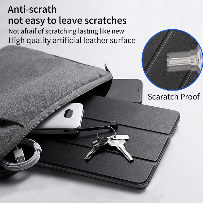 Dllencase Bao da máy tính bảng nam châm có ngăn đựng bút cho Samsung Galaxy Tab S7 T870 11 2020 Tab S7+ T970 12.4 A115