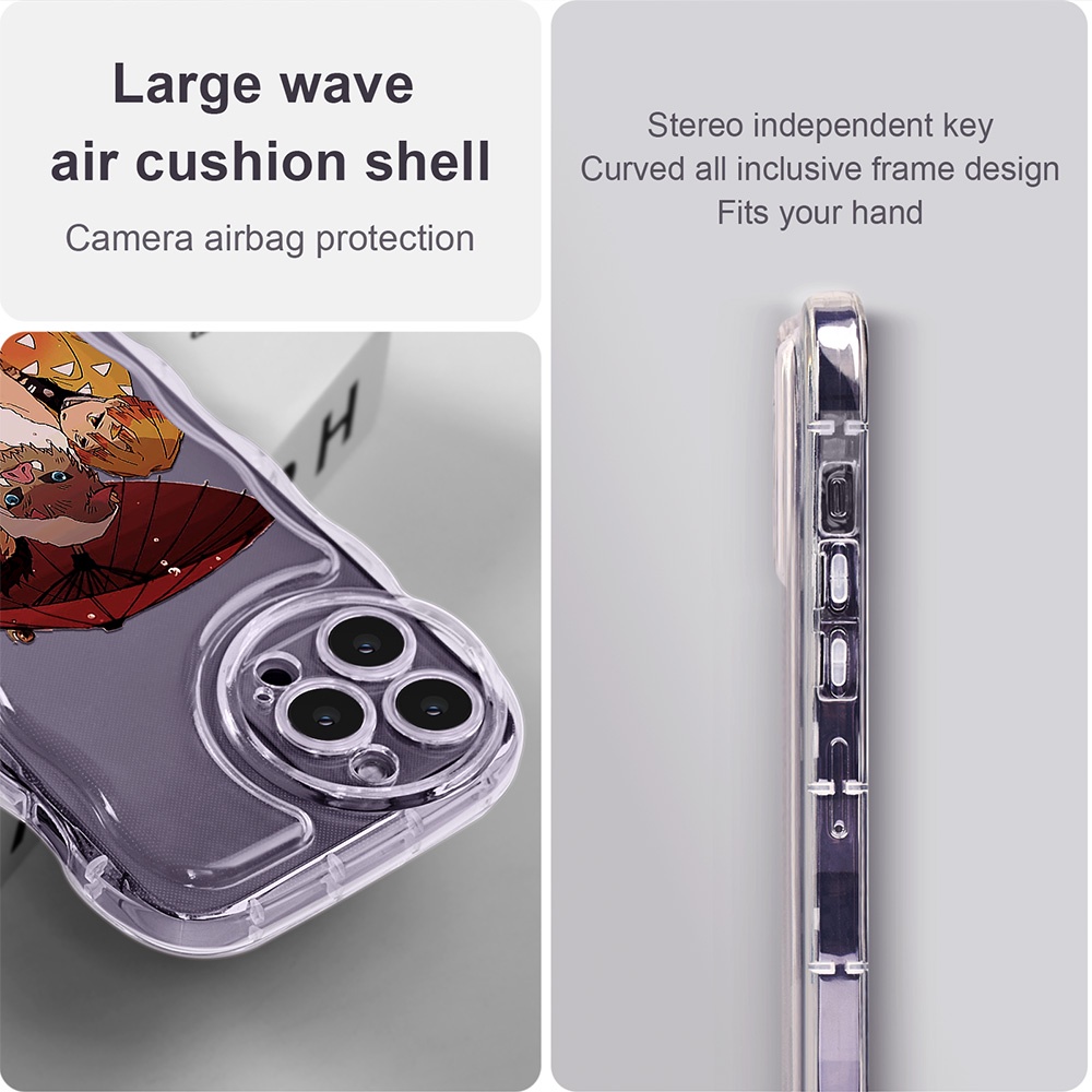 Ốp Điện Thoại Silicon Mềm Chống Sốc Họa Tiết Hoạt Hình Demon Slayer Cho iPhone 14 Pro 11 12Pro 13Pro Max