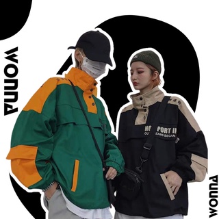 (SẴN + KÈM VIDEO+FEEDBACK) Áo khoác hoodie jacket unisex oversize street style đen trắng chui đầu cá tính kín cổ
