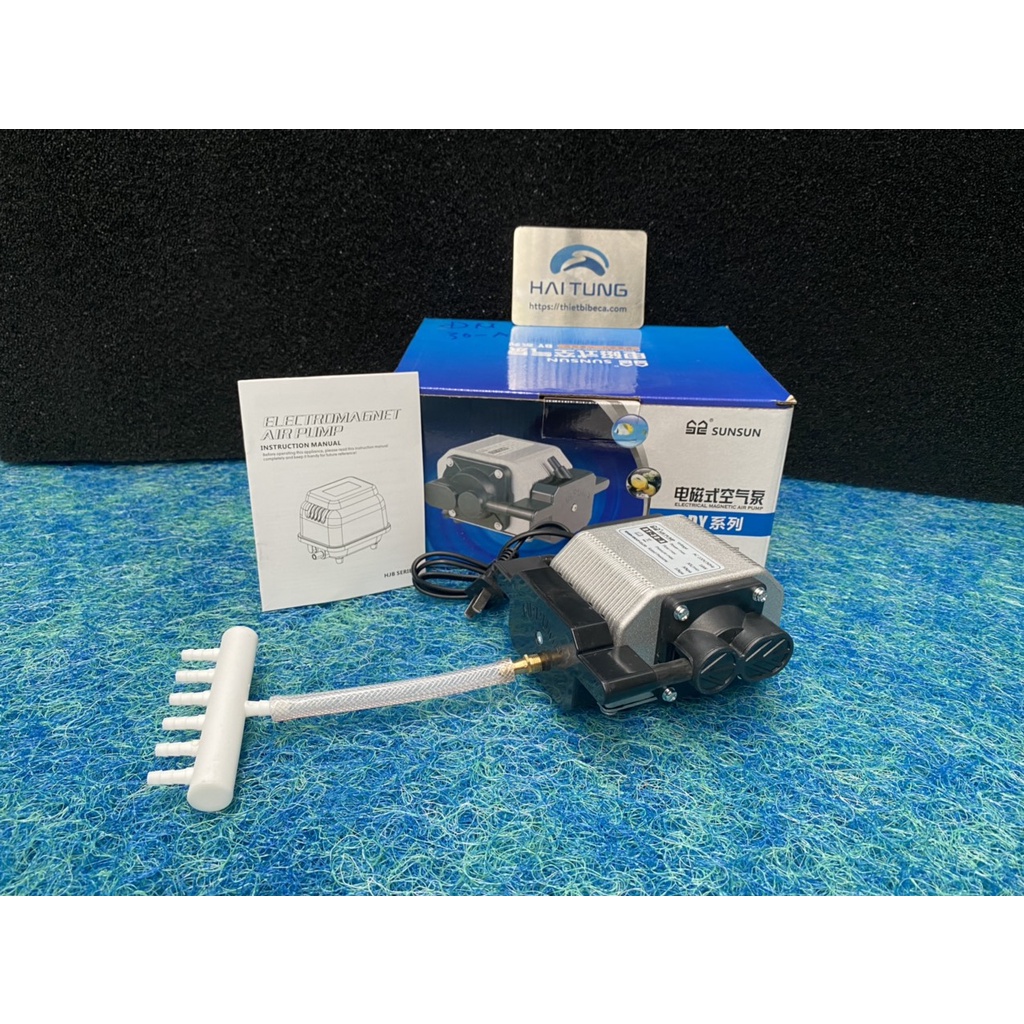 Máy  Sủi Oxy, Máy sục khí Bể cá  Sunsun DY 30A- 50A  Vỏ Nhôm Siêu Êm Siêu Mạnh