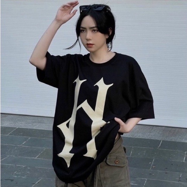 Áo phông form rộng tay lỡ Hadez hình chữ H unisex