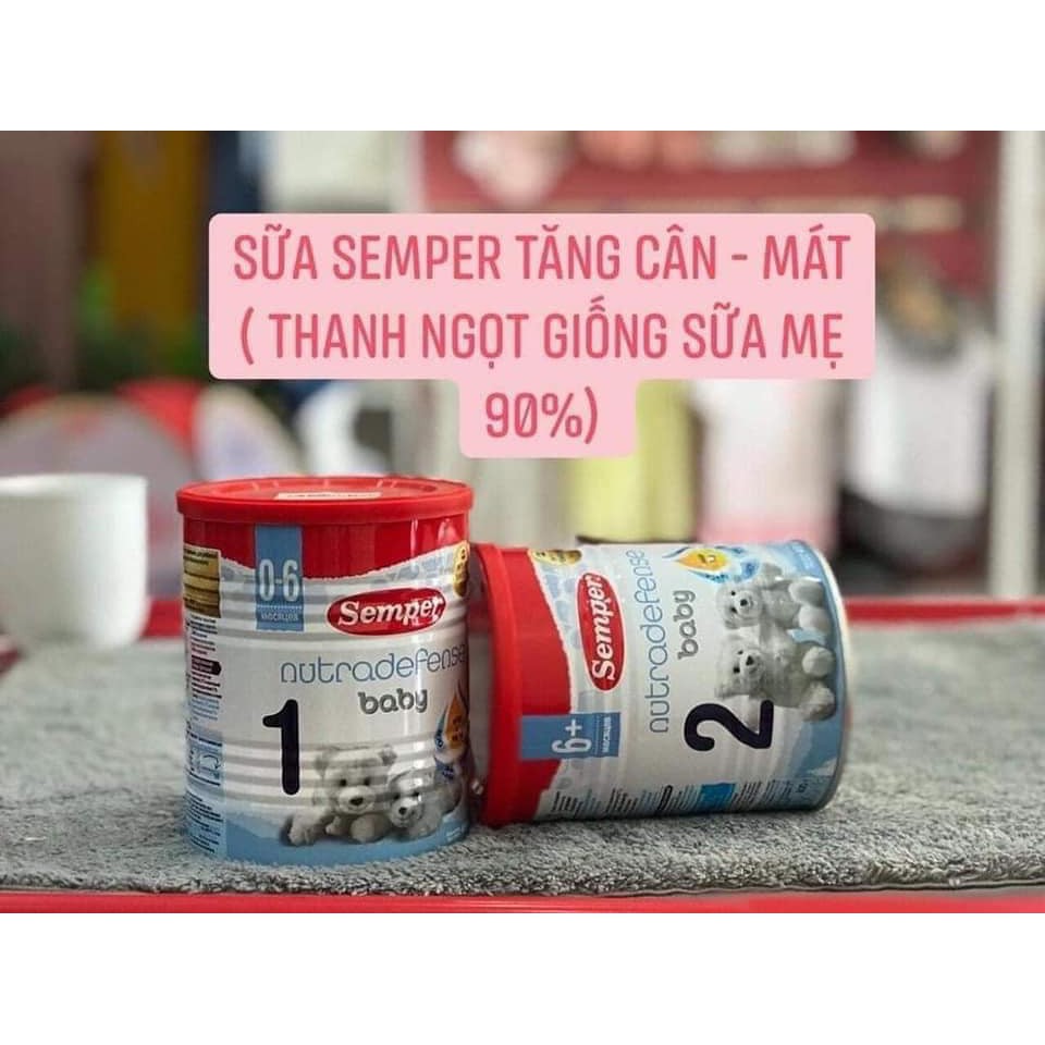 Sữa bột Semper nội địa nga hộp 400gr số 1-2