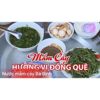 Nước mắm cáy Món quà quê hương