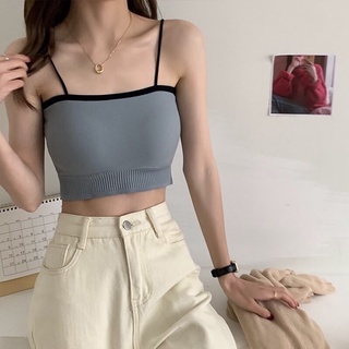 Áo Bra Nữ Cotton Nhiều Màu Phối Viền Đen Cá Tính 388