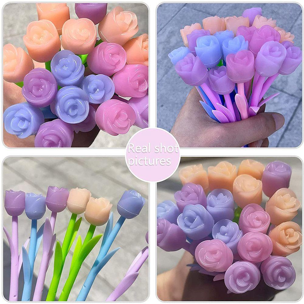 5 Cây Bút Bi Hình Hoa Hồng Thay Đổi Màu Sắc