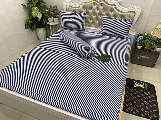Drap thun siêu lạnh mẫu sọc (nhiều mẫu)