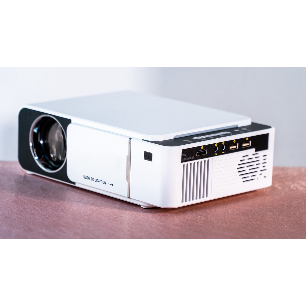 Máy chiếu Mini T6 Kết nối điện thoại - Laptop - Qua wifi FullHD 1080p