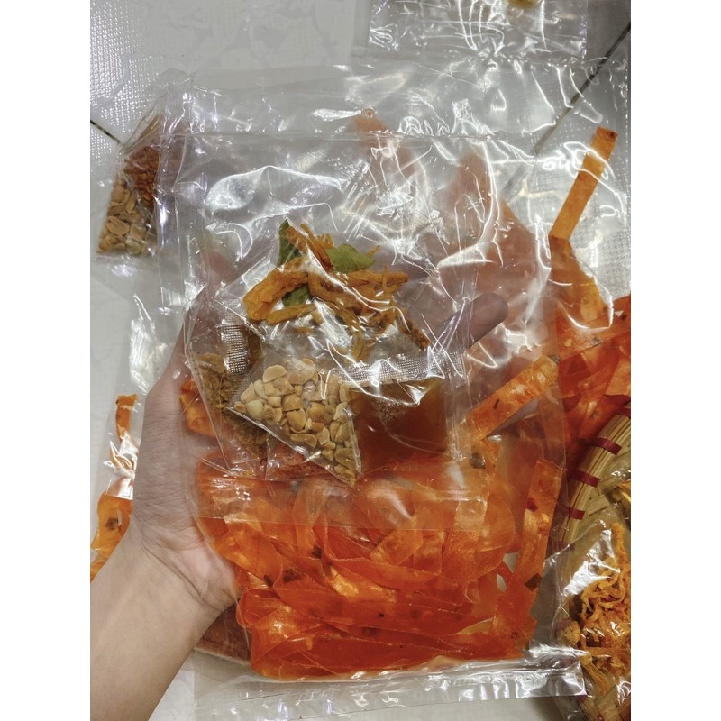 BÁNH TRÁNG SỢI DẺO TÔM SATE TỎI TẮT| BÁNH TRÁNG TẮC SATE TỎI