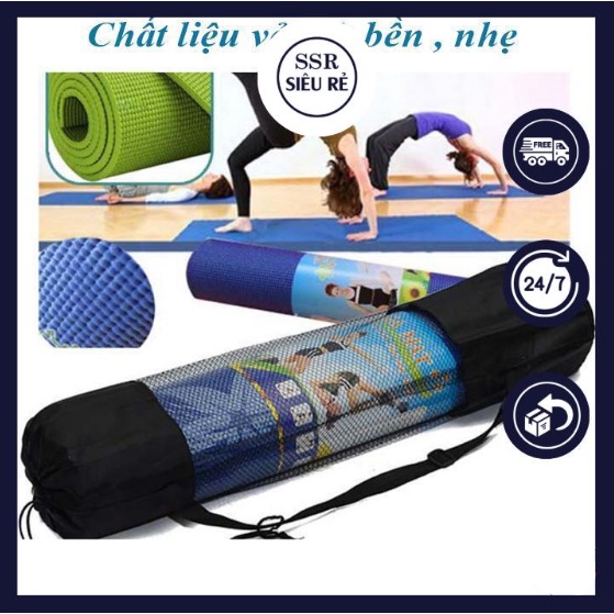 BG-Túi Đựng Thảm Tập Yoga Dạng Lưới Giữa Có Dây Đeo Tiện Lợi