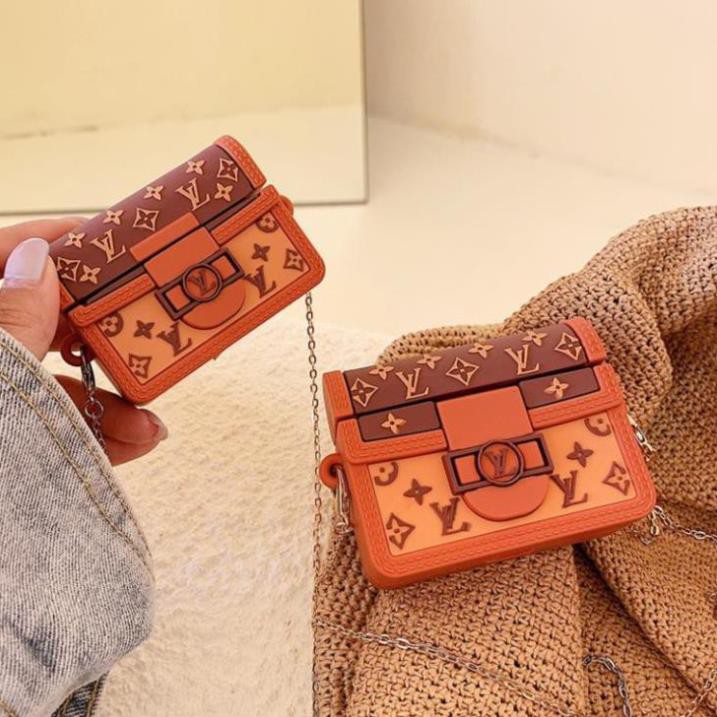 Case Airpods Bảo Vệ Bao Đựng Hộp Sạc Tai Nghe, Case Airpods 2/3/1/Inpods i12/Pro/TWS - Bag Túi Xách LV Sang Trọng