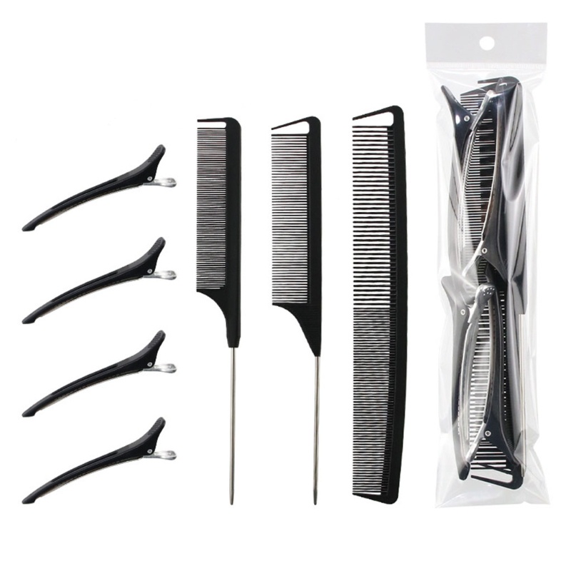 Youyo Set 3 Lược Cài Tóc Bằng Thép Tạo Kiểu Tóc Đuôi Chuột 4 Cái Bằng Kim Loại