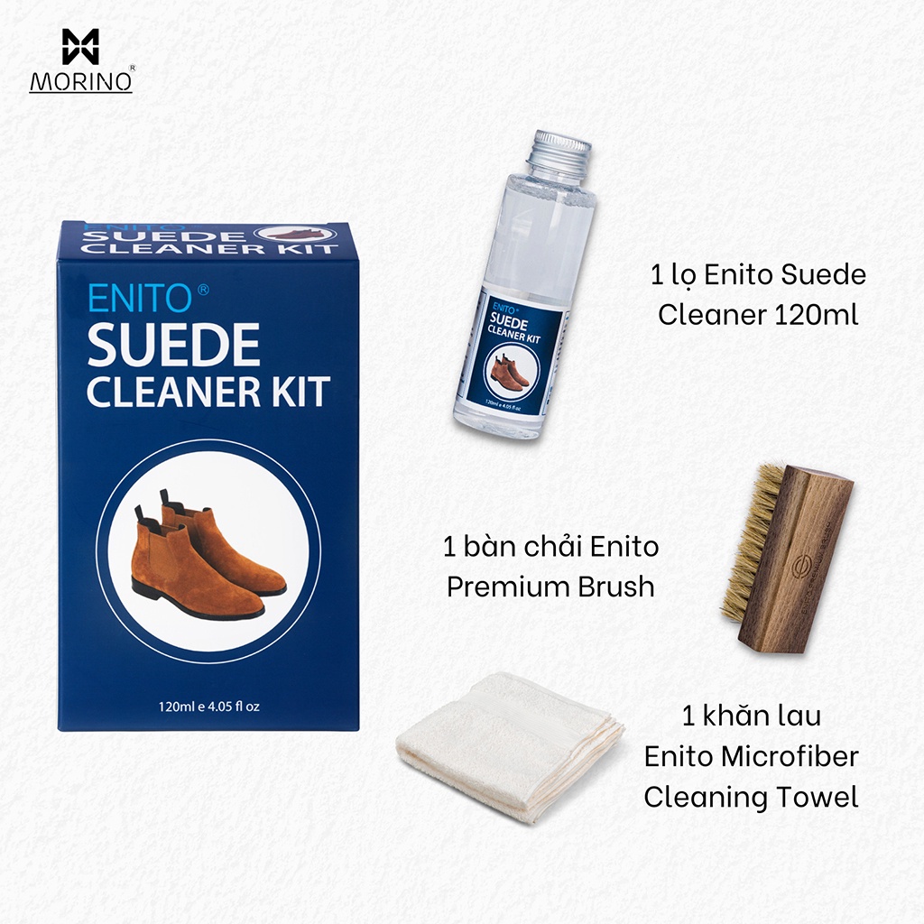 Bộ Vệ Sinh Giày Enito Suede Cleaner Kit - Chuyên Dùng Để Vệ Sinh Giày Da Lộn, Da nubuck dễ dàng ngay tại nhà