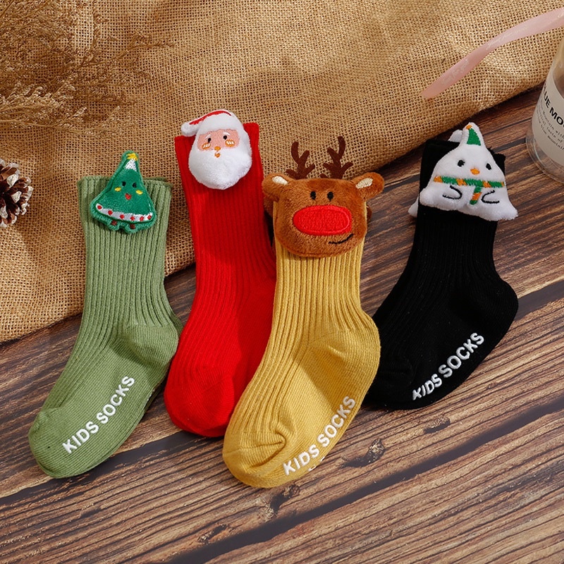 Tất/ Vớ Noel Cổ Cao Cho bé Sơ Sinh Hình Thú Siêu Đáng Yêu Cho Bé Từ  0 - 3 Tuổi