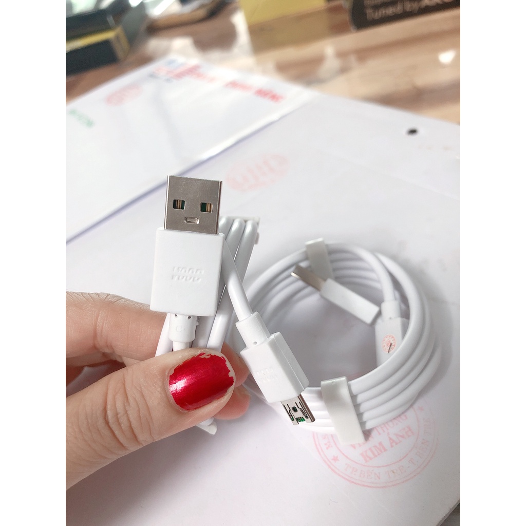 V8-Dây sạc nhanh Oppo VOOC 4A Chuôi Micro, hàng chính hãng bảo hành 6 tháng