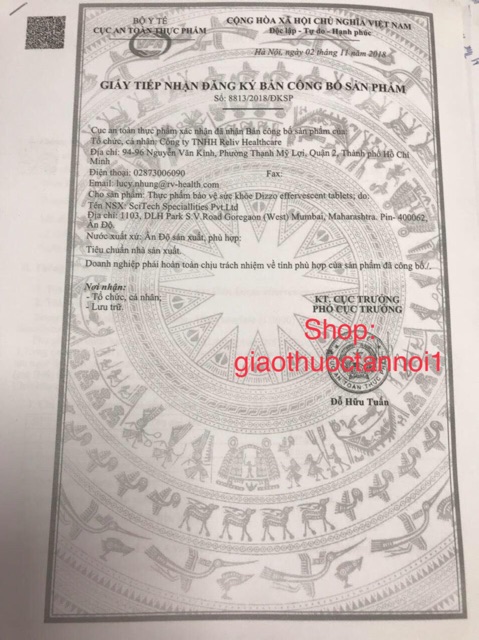 Dizzo - giảm đầy hơi, khó tiêu...