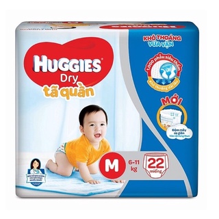 Tã quần Huggies M 6-11kg 10 miếng, 22 miếng, 40 miếng, 74 miếng