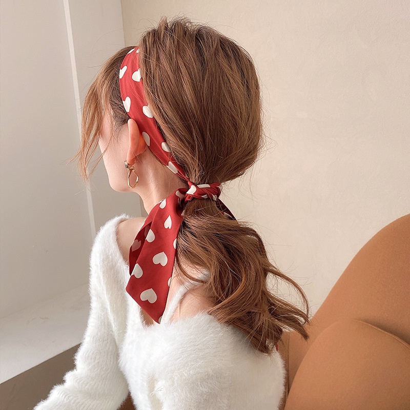 Khăn buộc tóc đa năng họa tiết 95cm, phụ kiện thời trang CT016 - Filibrastyle