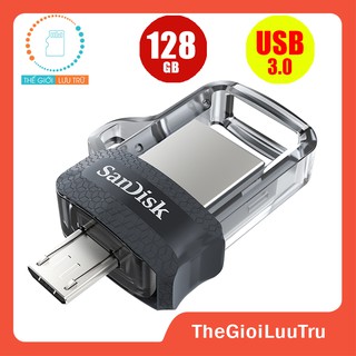 USB OTG sandisk 128GB 64GB 32GB Ultra Dual M3.0 150MB/s SDDD3 (trong suốt)