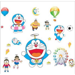 Decal dán tường trang trí: Doremon và bạn bè TB25
