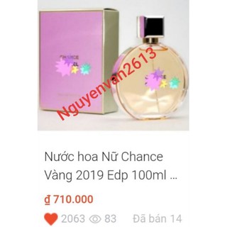 Nước hoa chance vàng 100mlb. auth. macy's usa