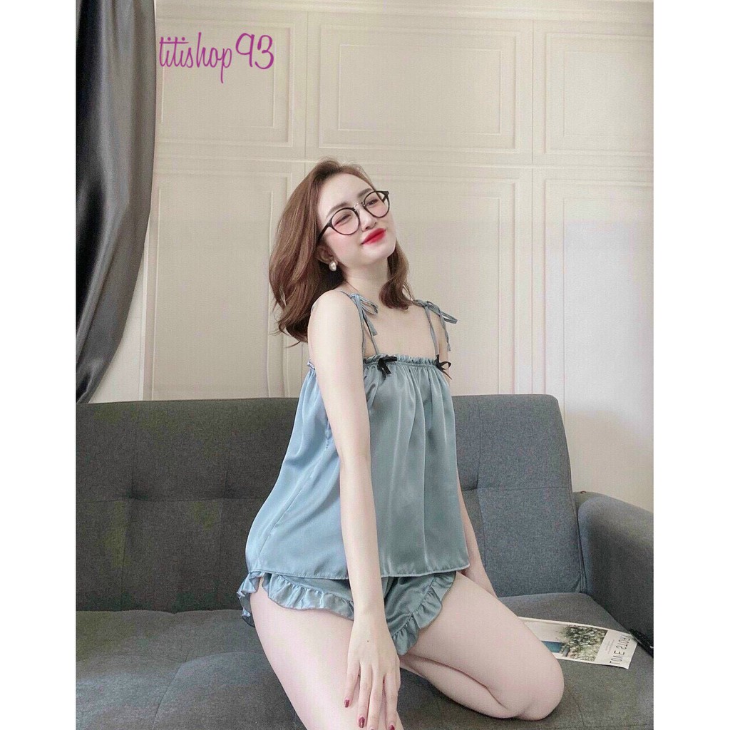 🔥🔥[RẺ VÔ ĐỊCH] 🔥🔥Bộ đồ ngủ 2 dây 🔥FREESHIP🔥Đồ bộ sexy, chất liệu satin mát mịn siêu xinh/titishop93 | BigBuy360 - bigbuy360.vn