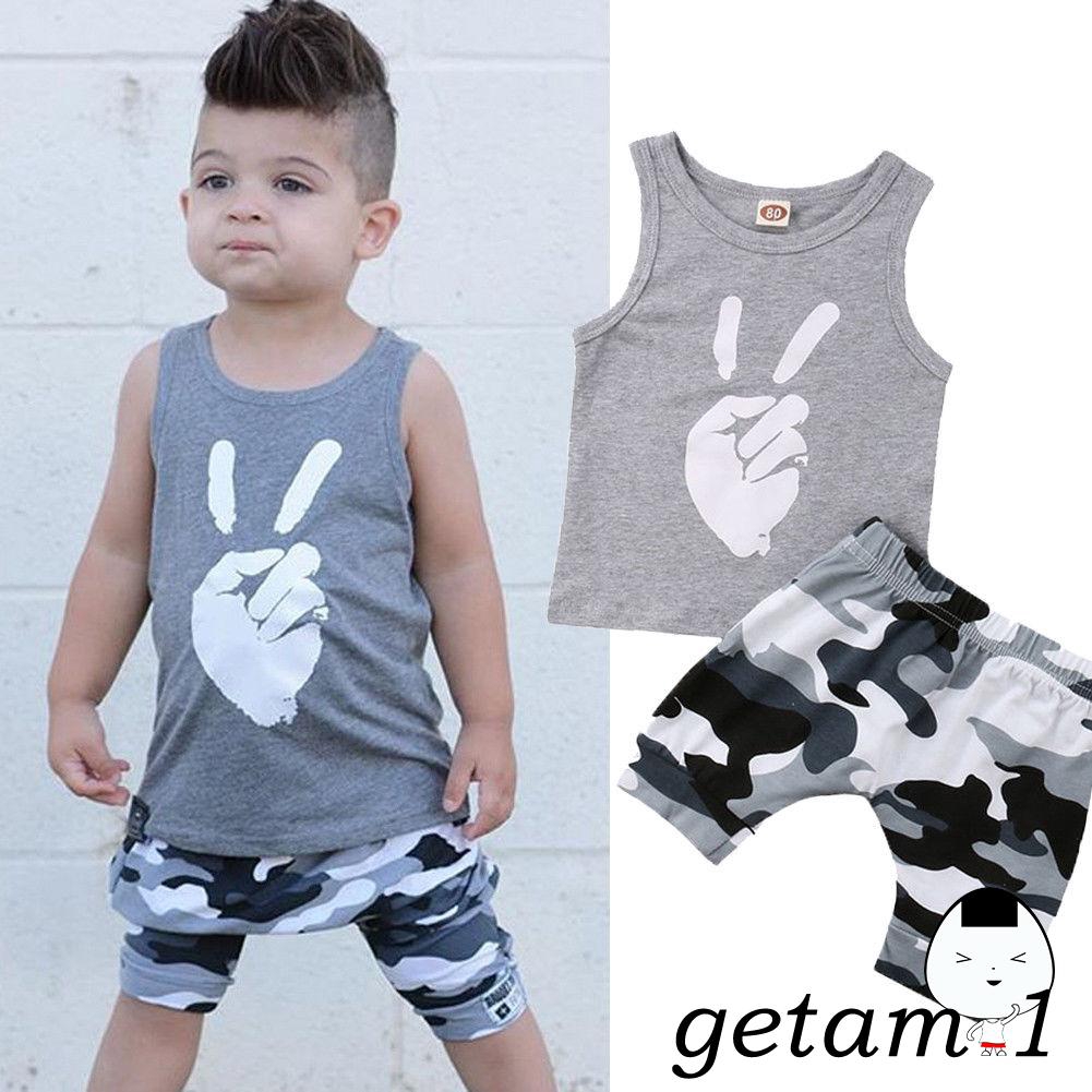 Bộ áo liền quần vải cotton dễ thương cho bé