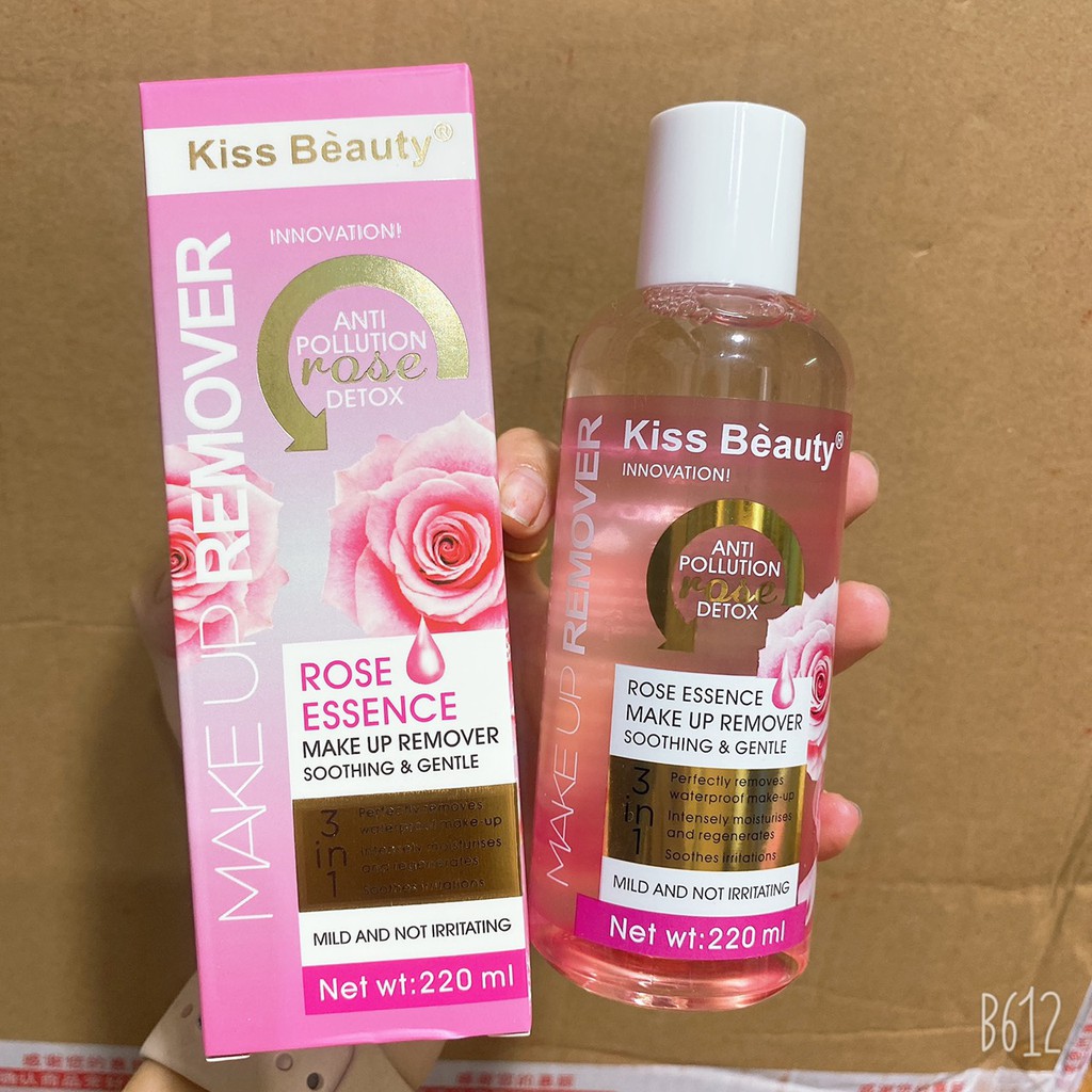 Nước tẩy trang hoa hồng kissbeauty D106