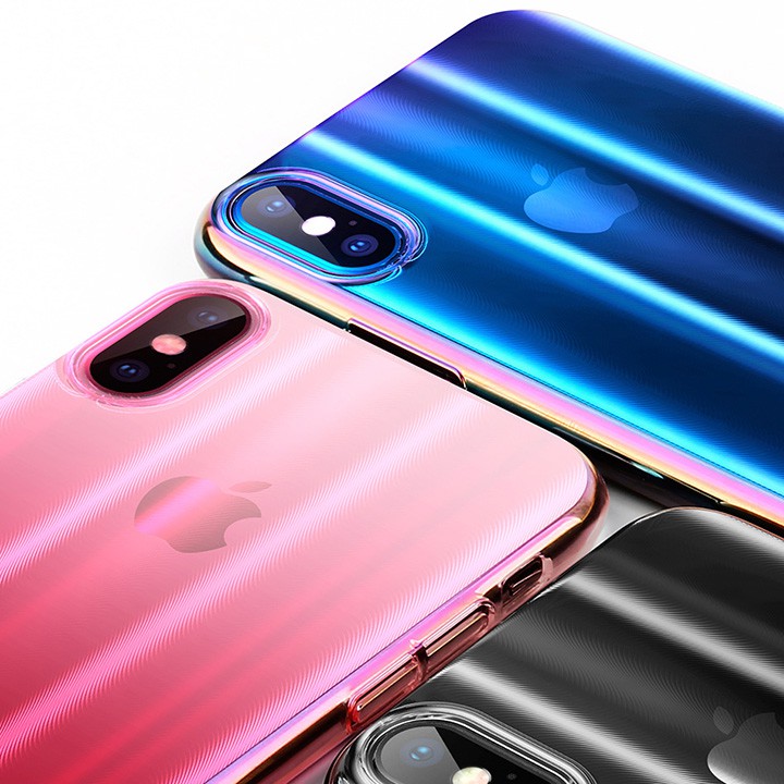 [TẶNG CƯỜNG LỰC] ỐP LƯNG IPHONE X BASEUS AURORA CHÍNH HÃNG