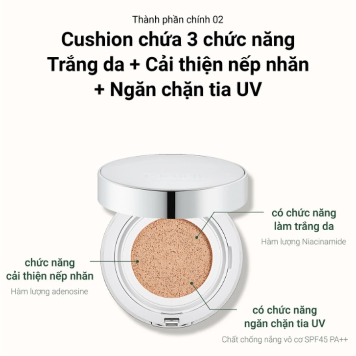 Parnell Phấn nước CicaManu Serum màu 21/23+ 1 Refill
