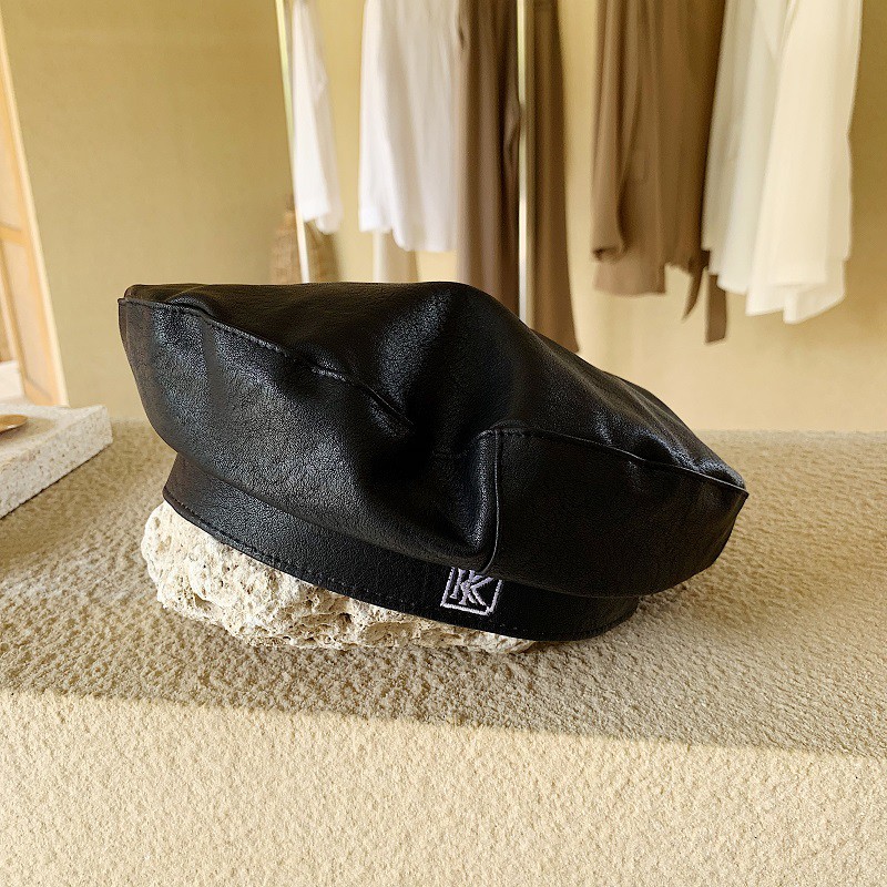 Mũ Beret Da Pu Phong Cách Thời Trang Hàn Quốc Dành Cho Nữ