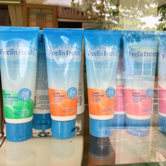 KEM LÀM TRẮNG NÁCH, KHỬ MÙI 4 TÁC DỤNG FEELIN FRESH AVON 60G