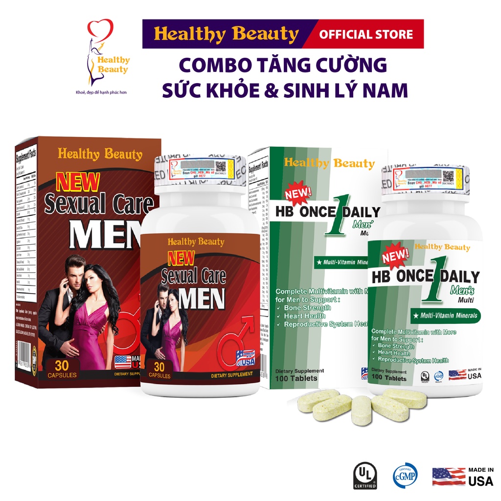 Combo Tăng Cường Sức Khỏe &amp; Sinh Lý Nam Healthy Beauty
