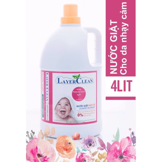 Nước giặt hữu cơ Layer Clean Hương nước hoa can 4L