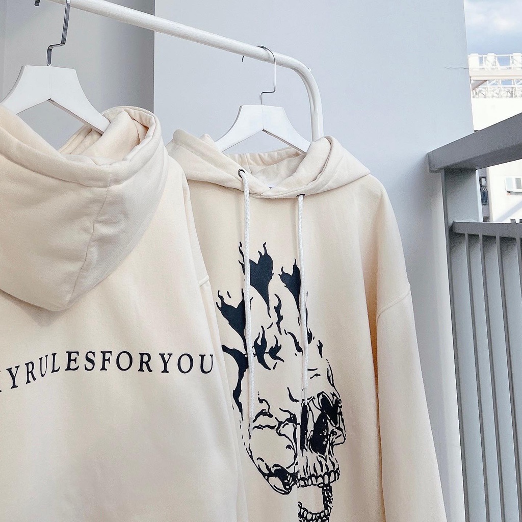 [sẵn]Áo Hoodies tay dài form rộng in chữ You