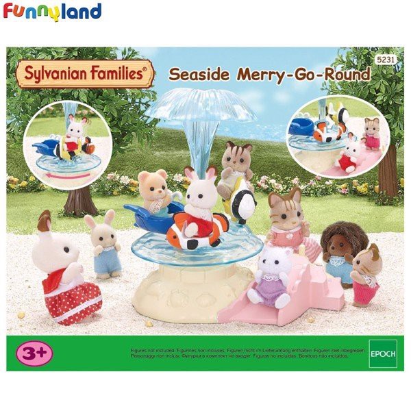 Đồ chơi nhập vai Seaside Merry-Go-Round Epoch Sylvanian Families