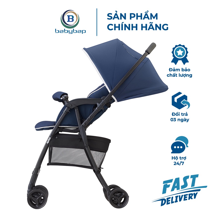 Xe Đẩy Trẻ Em Aprica Karoon Air AC Bright Stripe Xe Đẩy Siêu Nhẹ Chỉ 3,9kg